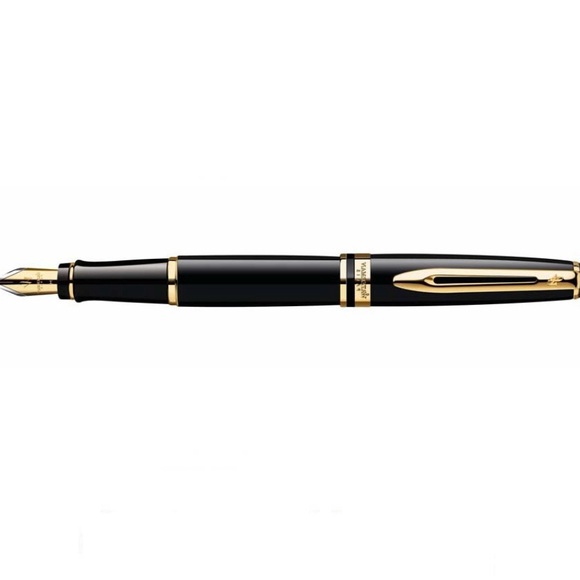 Waterman Expert Fountain Pen in Black with Gold Trim Sophisticated Black Pen - Picture 7 of 7